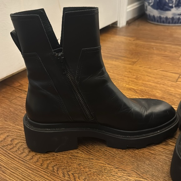 ASH brand, Melrose Lug Sole black leather booty - Picture 6 of 9